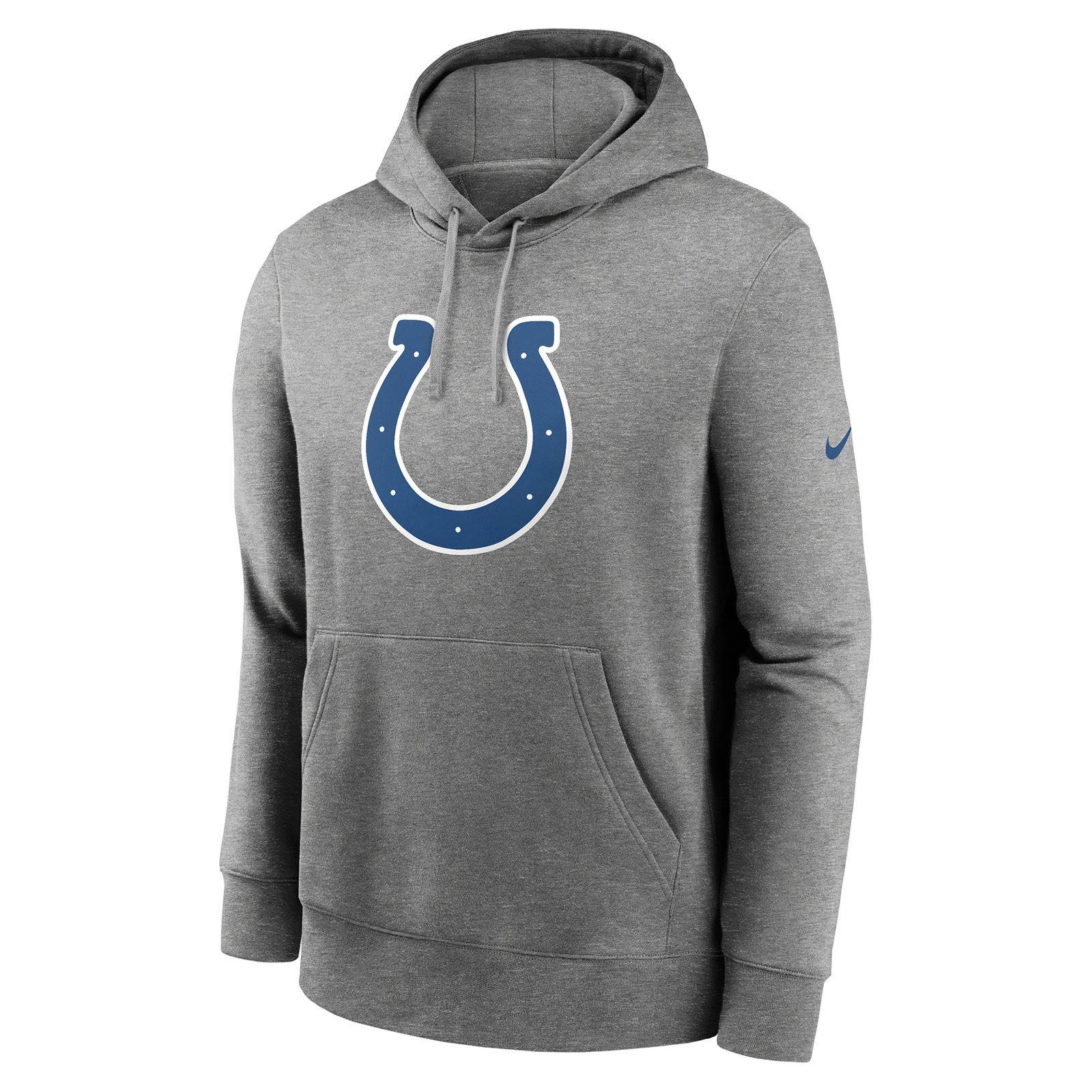 Nike Colts NFL Club Logo Hoodie - Grey