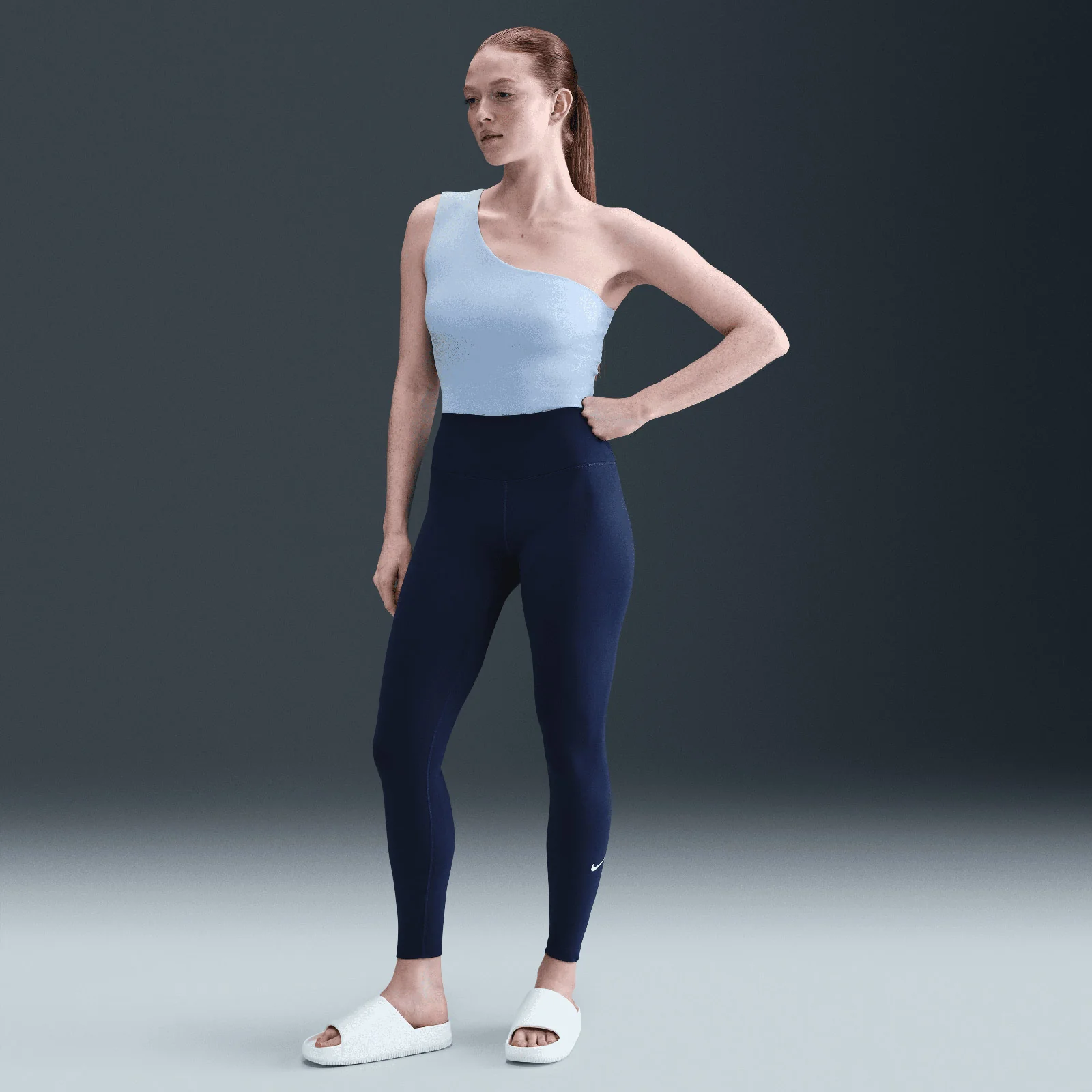 Nike One Womens High-Waisted Full-Length Leggings - Image 7