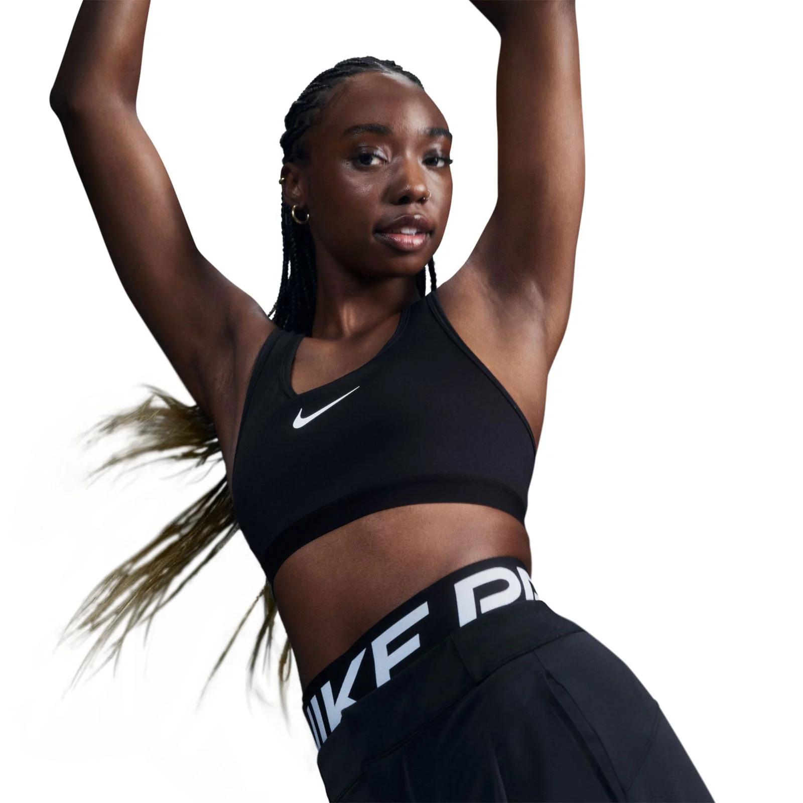 Nike Swoosh High Support Womens Non-Padded Adjustable Sports Bra - Image 3