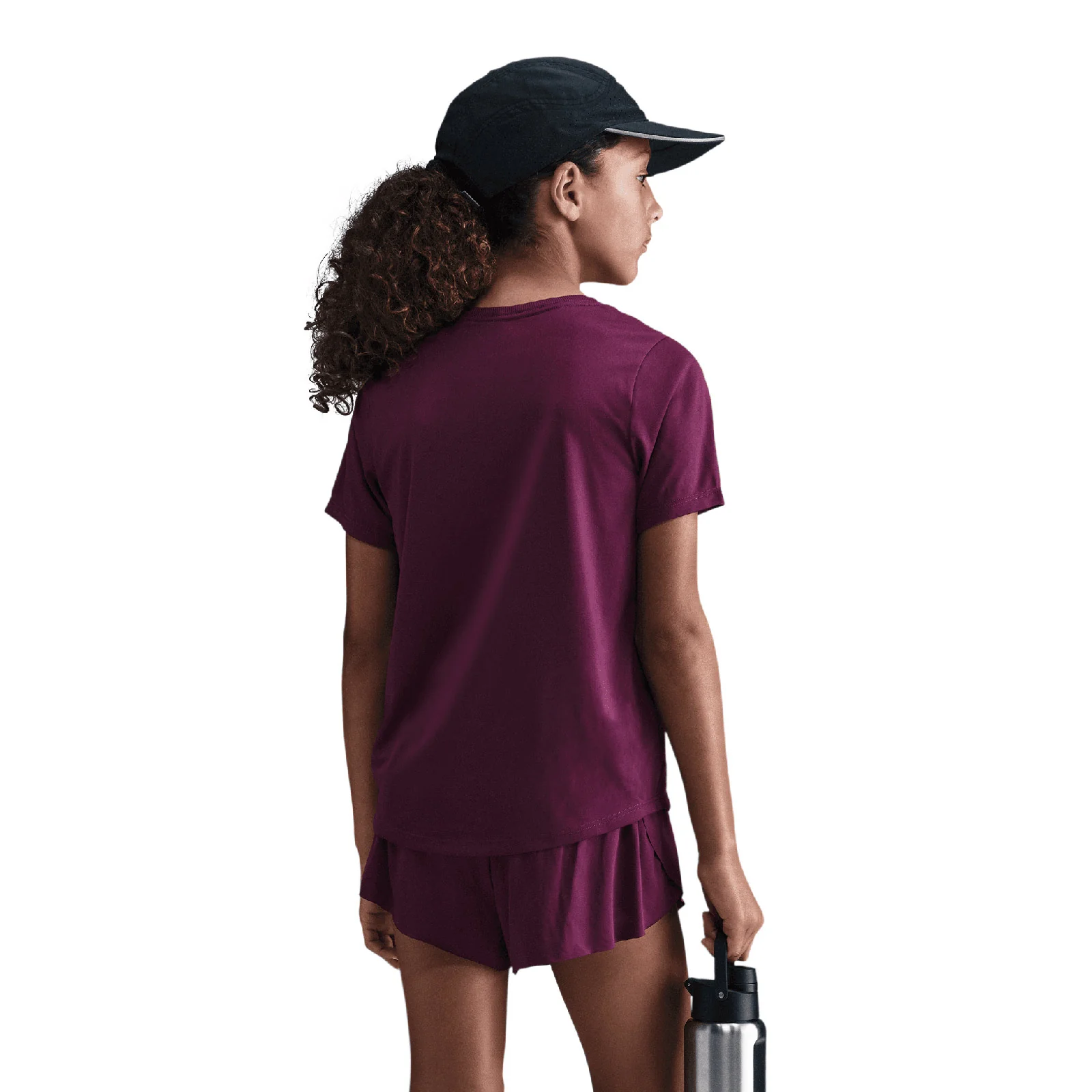 Nike One Fitted Kids (Girls) Dri-FIT Short-Sleeve Top - Image 2