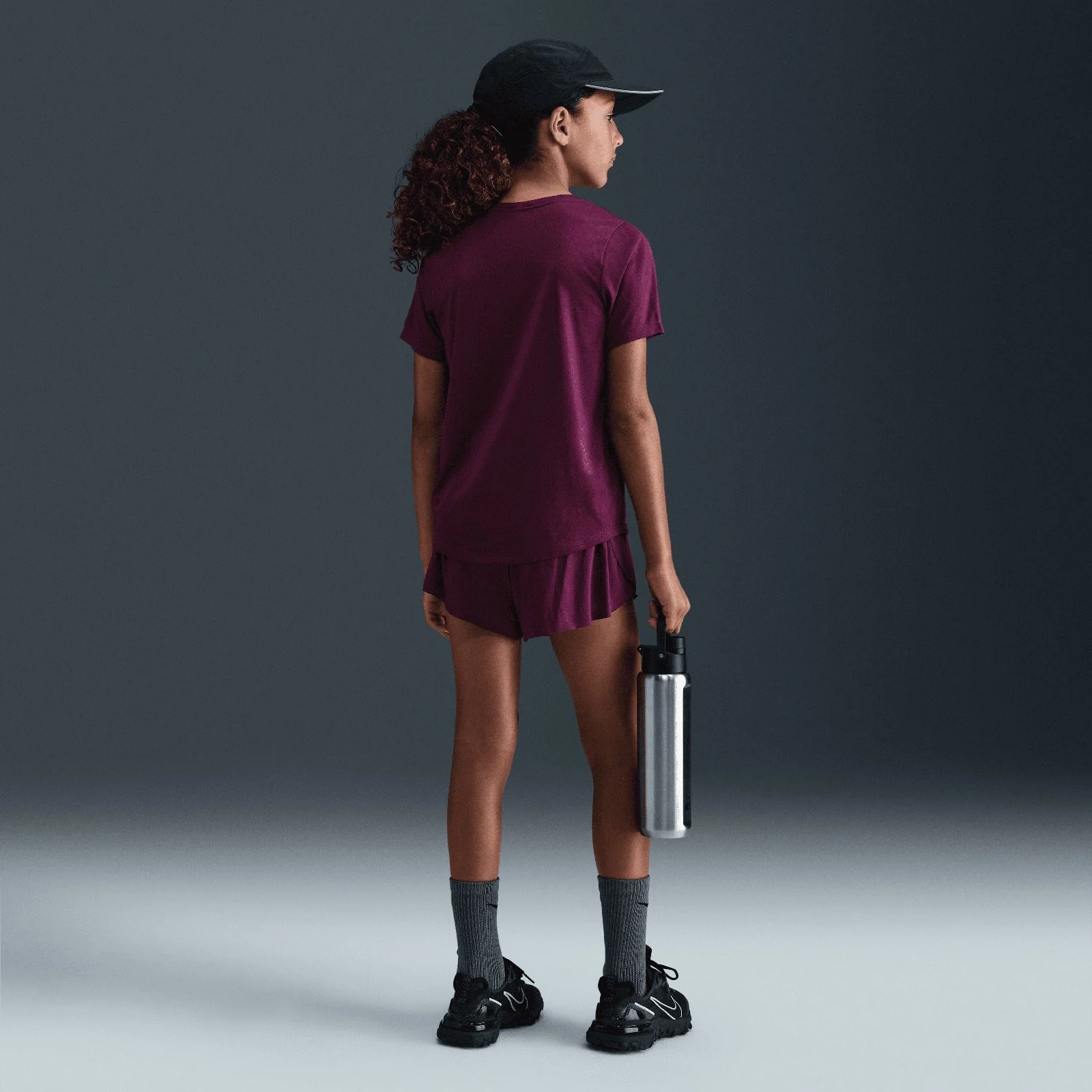 Nike One Fitted Kids (Girls) Dri-FIT Short-Sleeve Top - Image 7