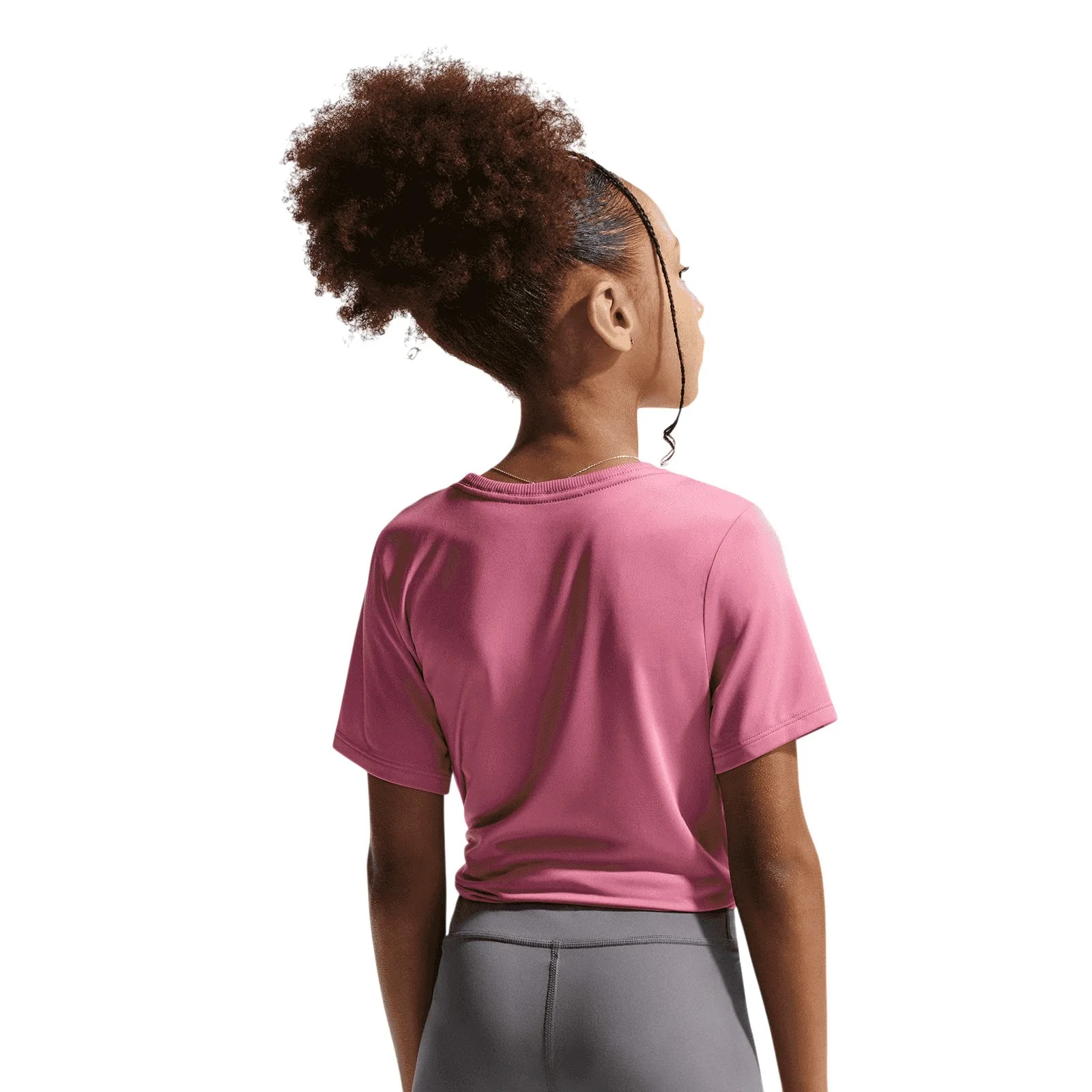 Nike One Fitted Kids Dri-FIT Short-Sleeve Top - Image 2