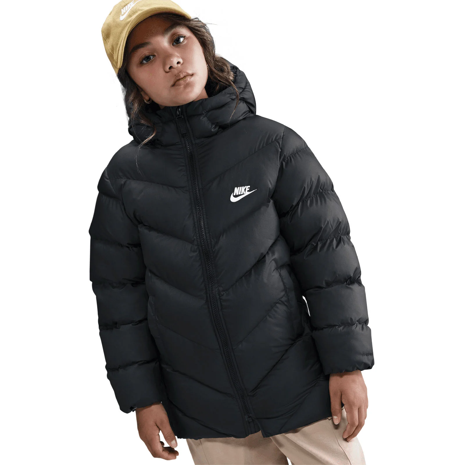 Nike Sportswear All Day Play Kids Therma-FIT Loose-Fit Mid-Length Puffer Jacket