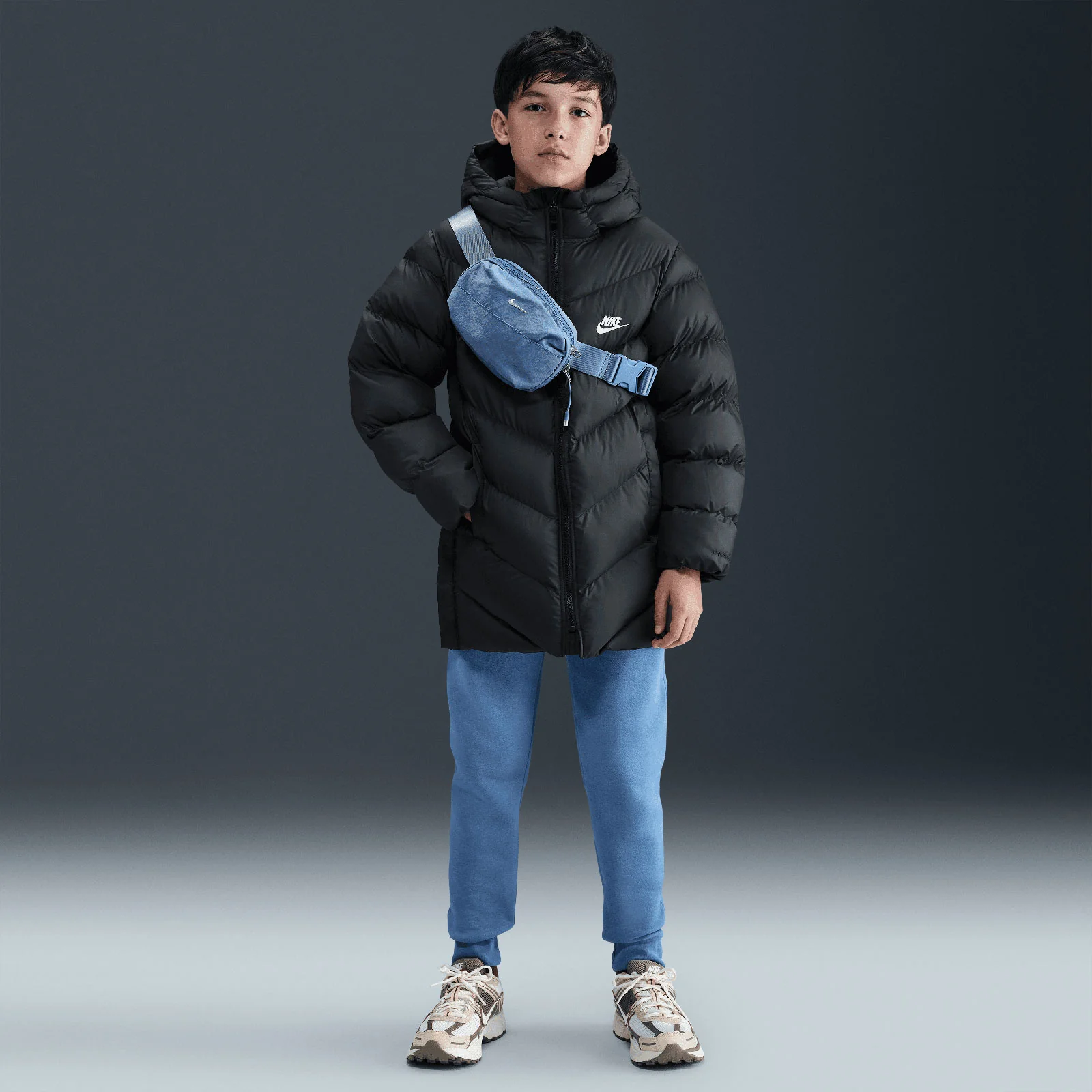 Nike Sportswear All Day Play Kids Therma-FIT Loose-Fit Mid-Length Puffer Jacket - Image 8