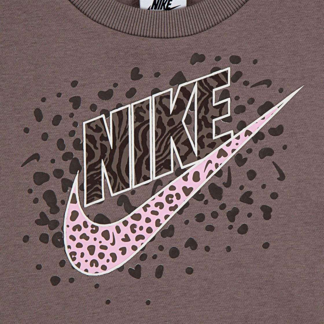 Nike Infant Girls Wild Warmth Crewneck and Leggings Set - Image 3