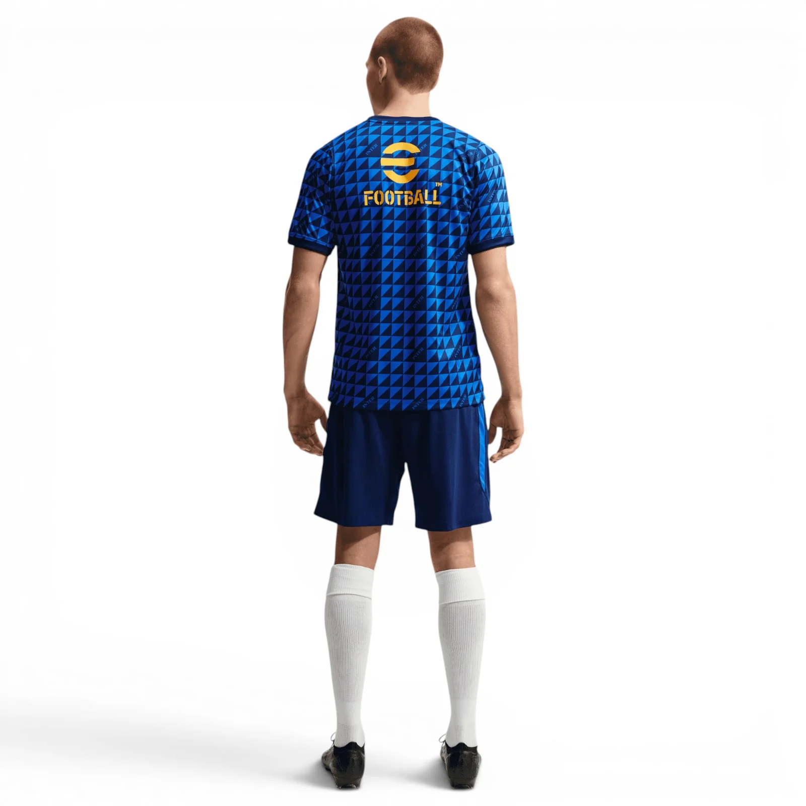Nike Inter Milan Mens Short-Sleeve Pre-Match Football Jersey - Image 5