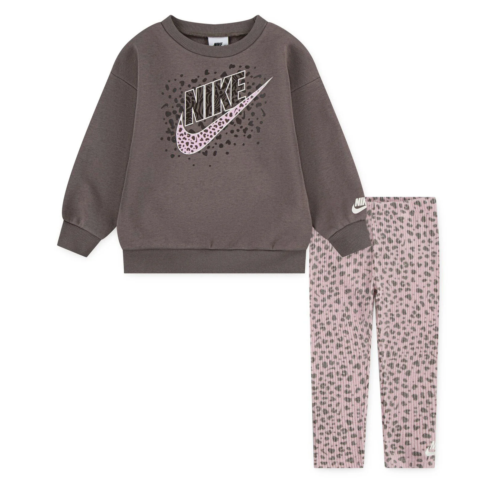 Nike Junior Girls Wild Warmth Crewneck and Leggings Set