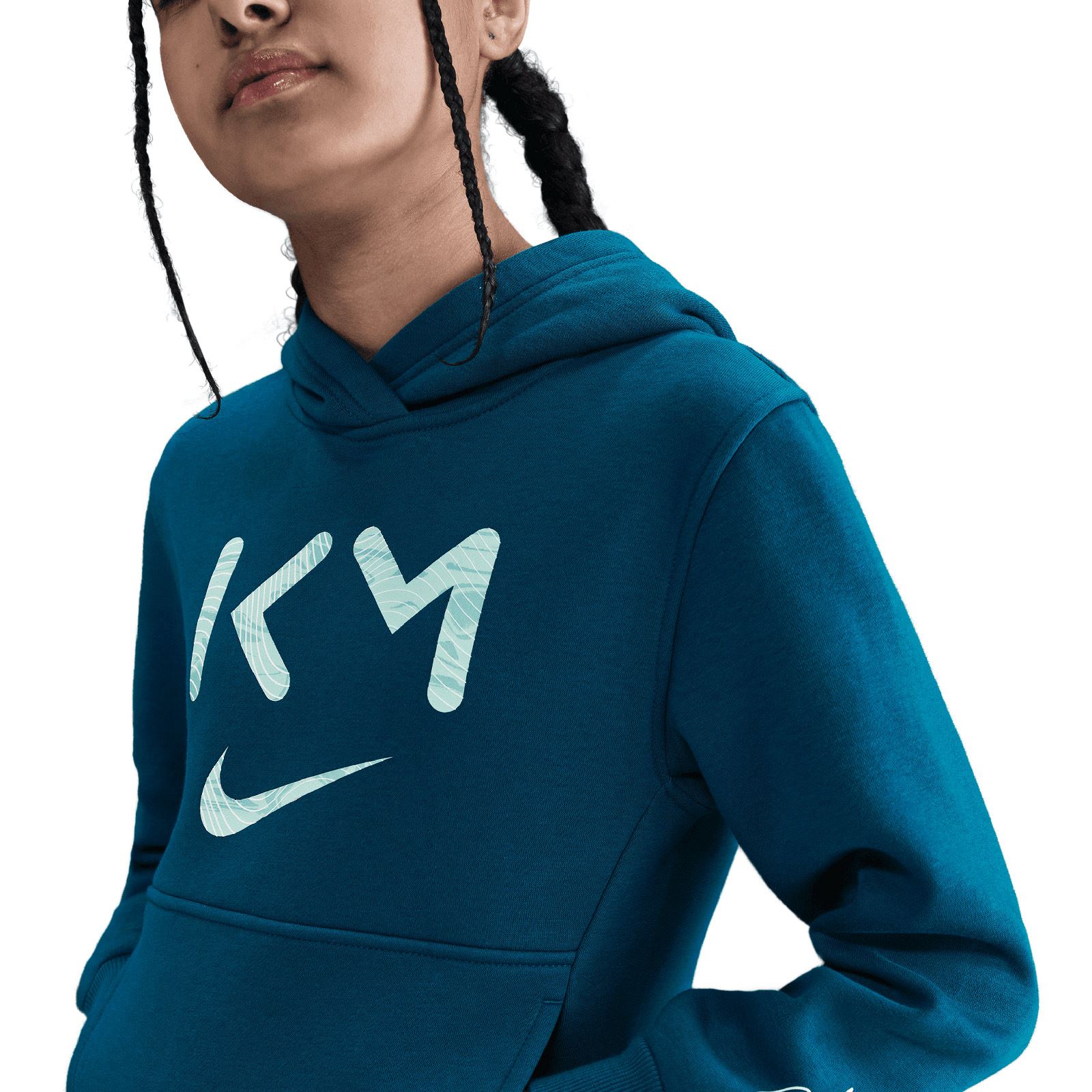 Nike Kylian Mbappé Club Fleece Kids Dri-FIT Soccer Hoodie - Image 2