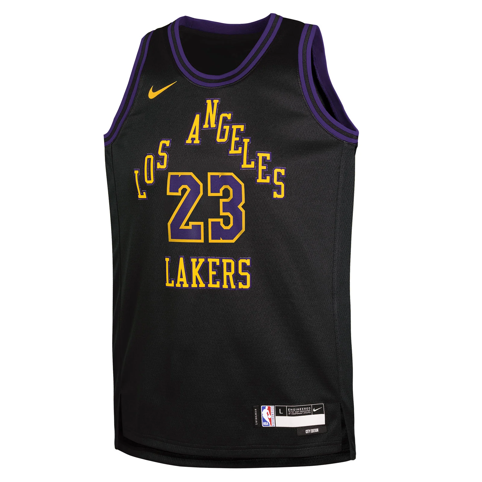 Nike Lakers James 23 Kids Swingman Jersey