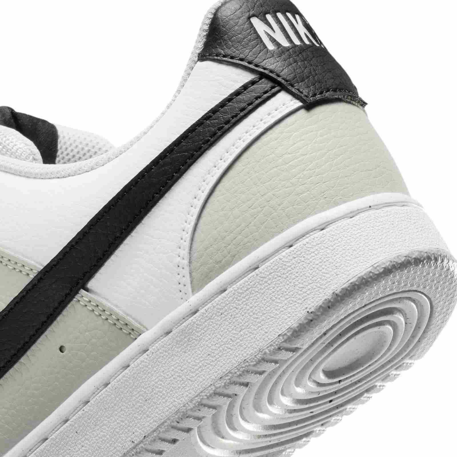 Nike Mens Court Vision Low Grey White - Image 7