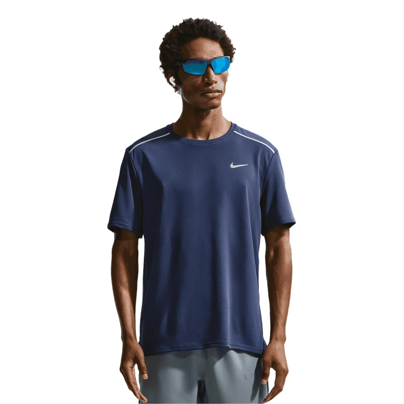 Nike Miler Mens Dri-FIT UV Short Sleeve Running T-Shirt