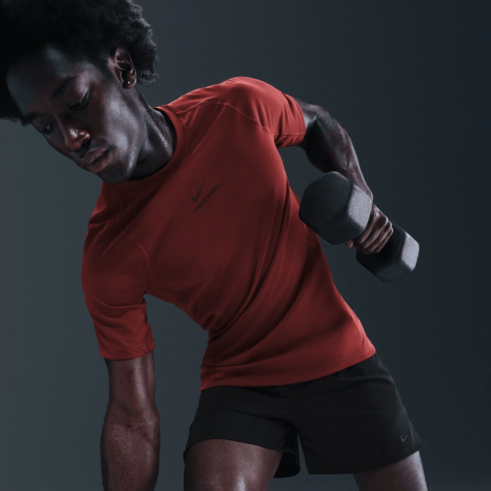 Nike Pro Training Mens Dri-FIT Short-Sleeve Top - Image 4