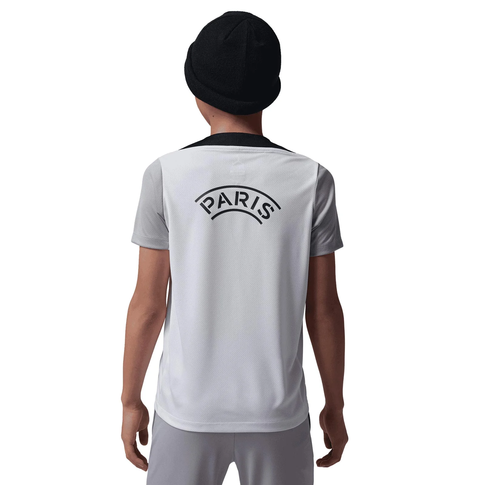 Nike Jordan Paris Saint-Germain Strike Night Edition Kids Dri-FIT Soccer Short-Sleeve Knit Top - Image 2
