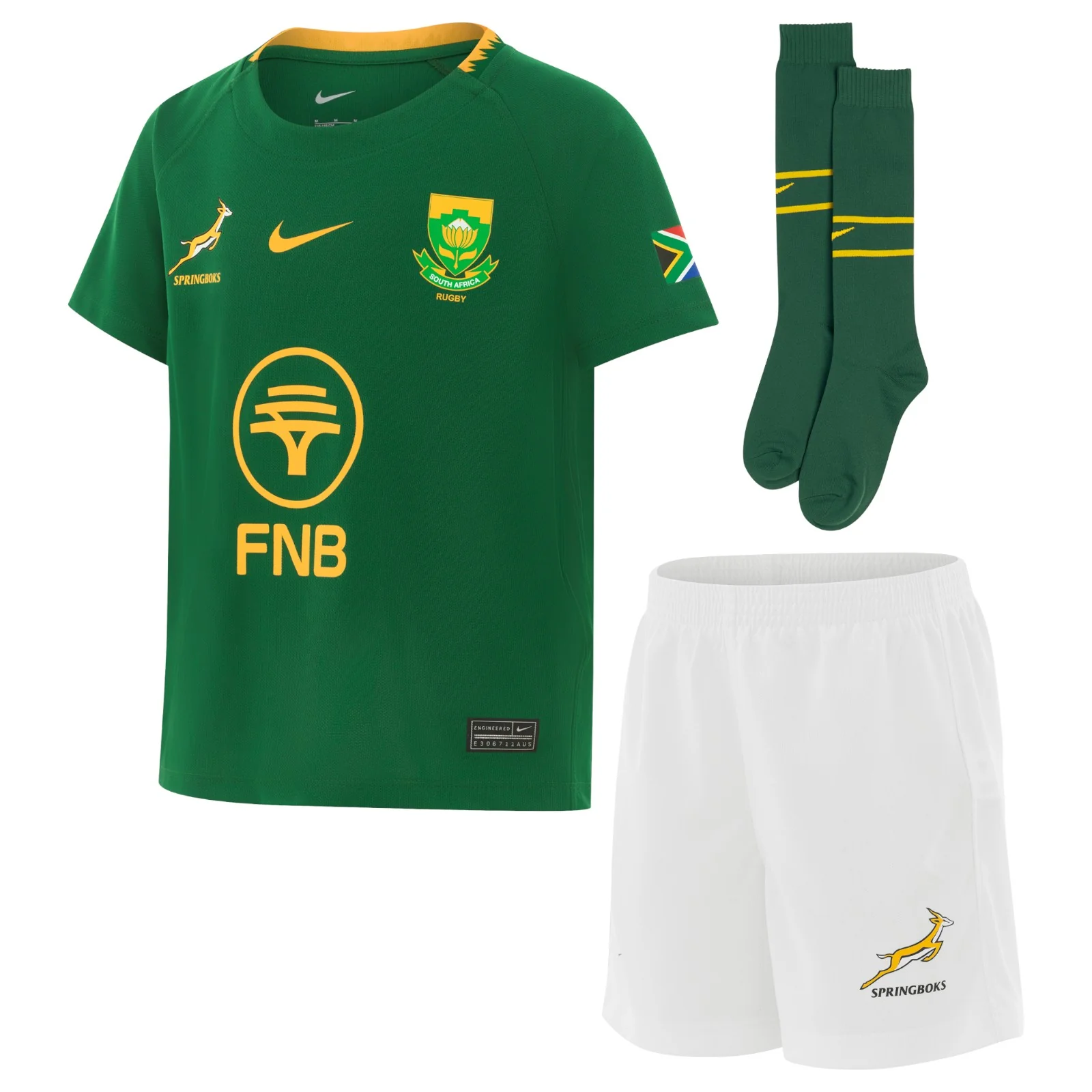 Nike Springboks Rugby Kids Stadium Home Kit