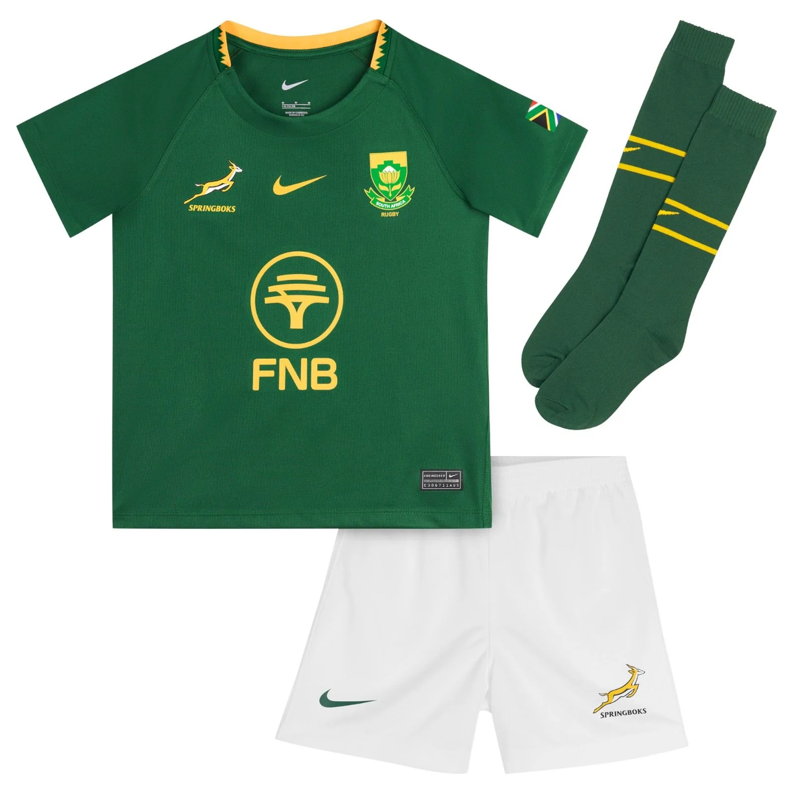 Nike Springboks Rugby Kids Stadium Home Kit - Image 6