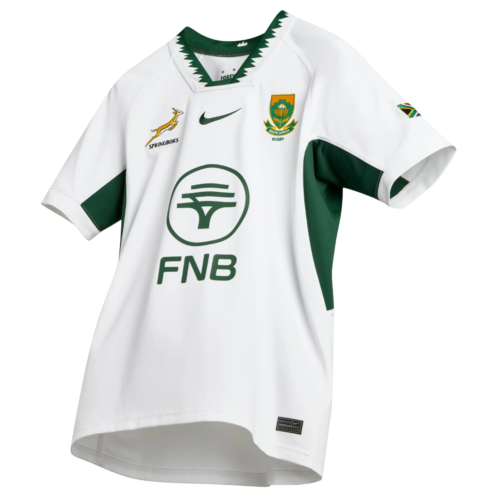 Nike Springboks Rugby Mens Stadium Short-Sleeve Away Jersey - Image 3