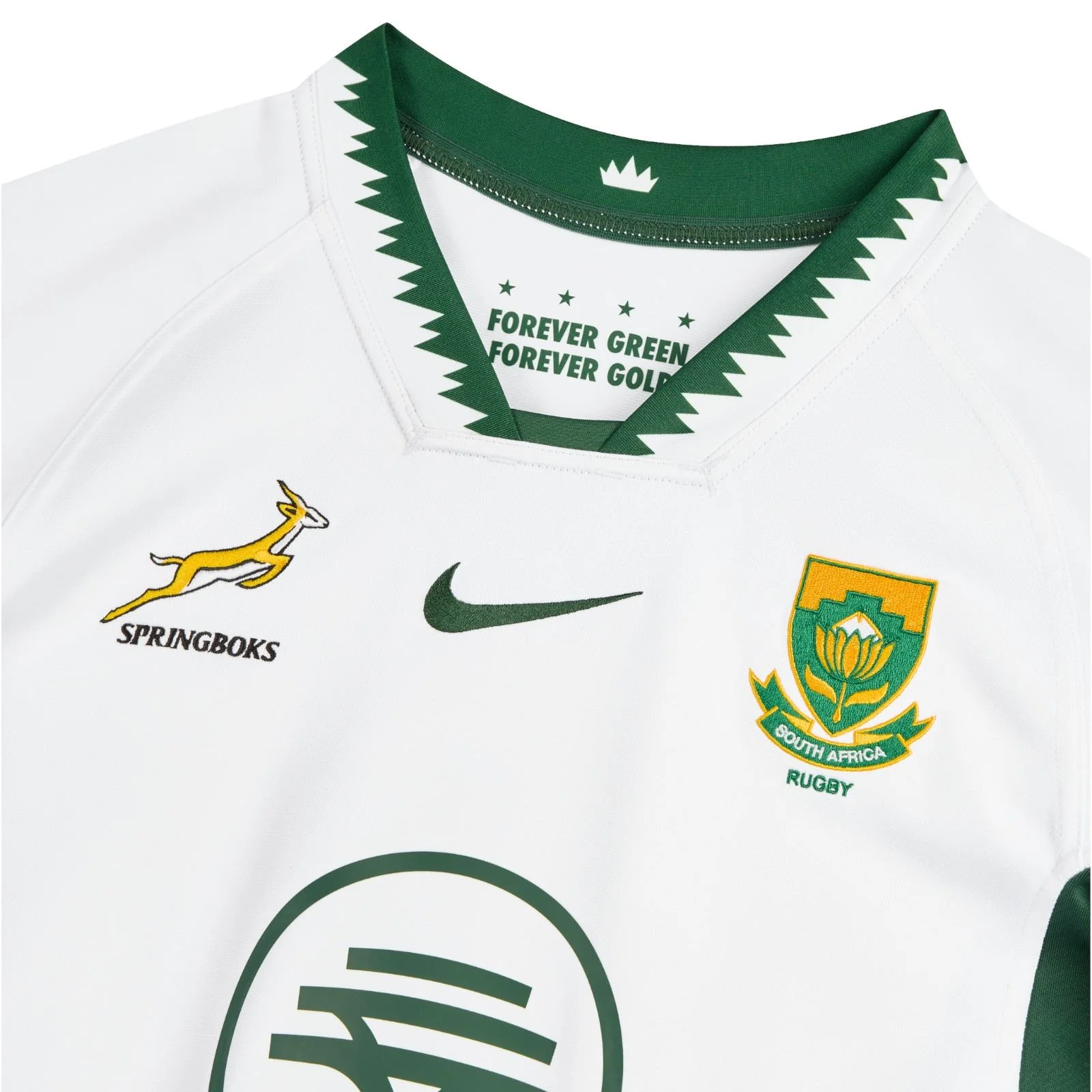Nike Springboks Rugby Mens Stadium Short-Sleeve Away Jersey - Image 4