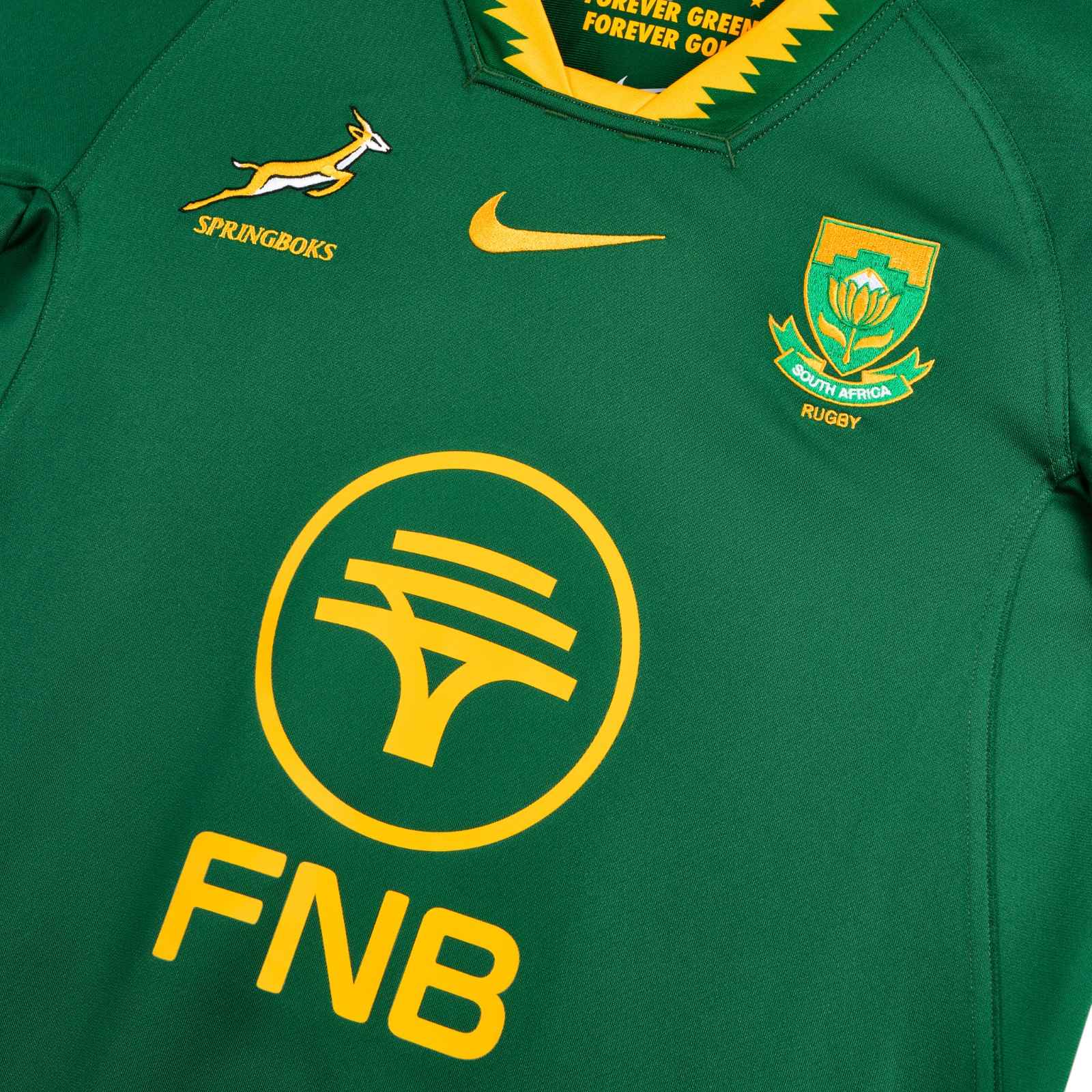 Nike Springboks Rugby Mens Stadium Short-Sleeve Home Jersey - Image 4