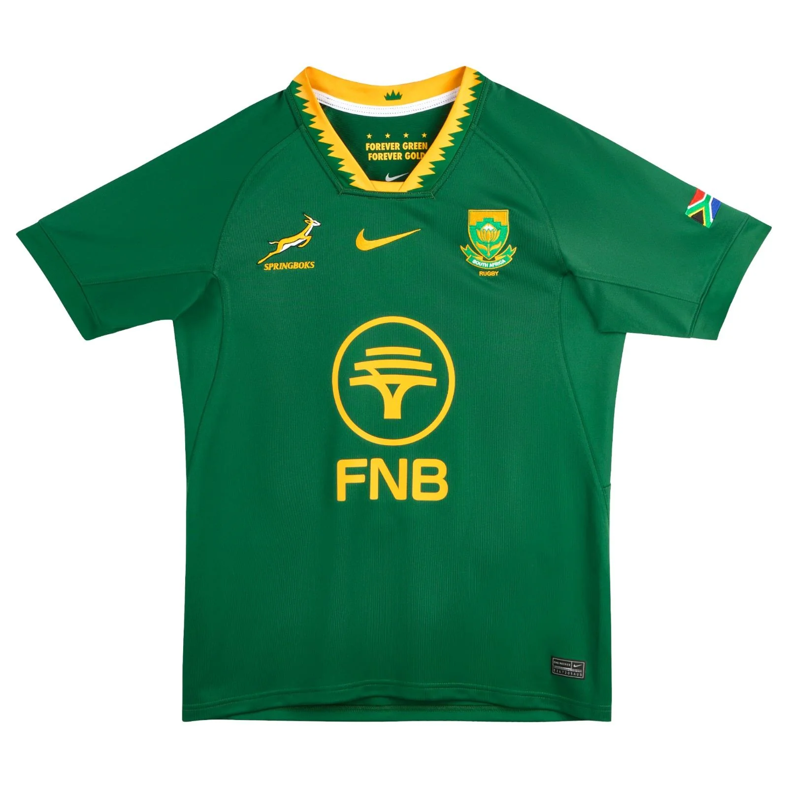 Nike Springboks Rugby Mens Stadium Short-Sleeve Home Jersey - Image 5