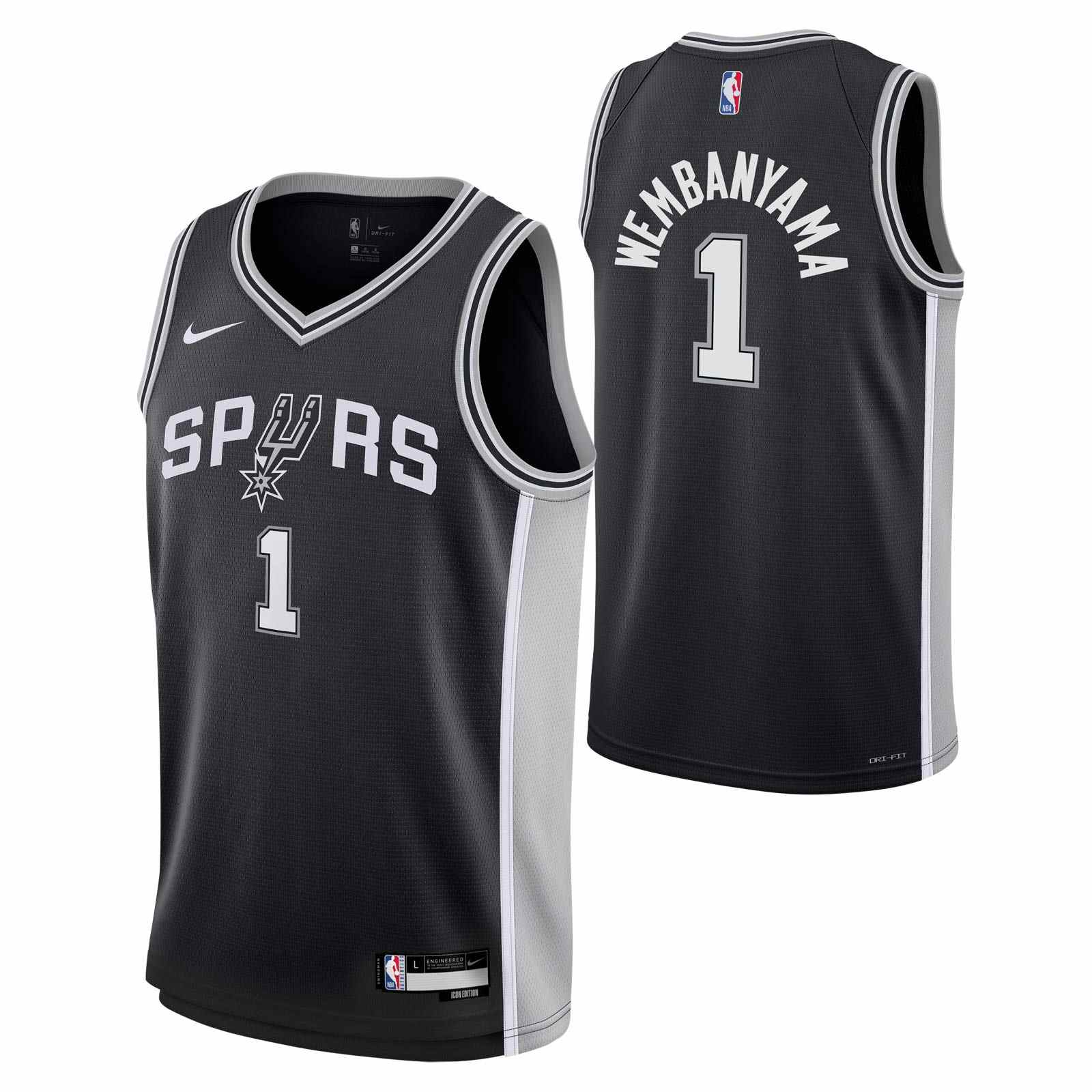 Nike NBA Spurs Wembanyama Kids Jersey - Image 3