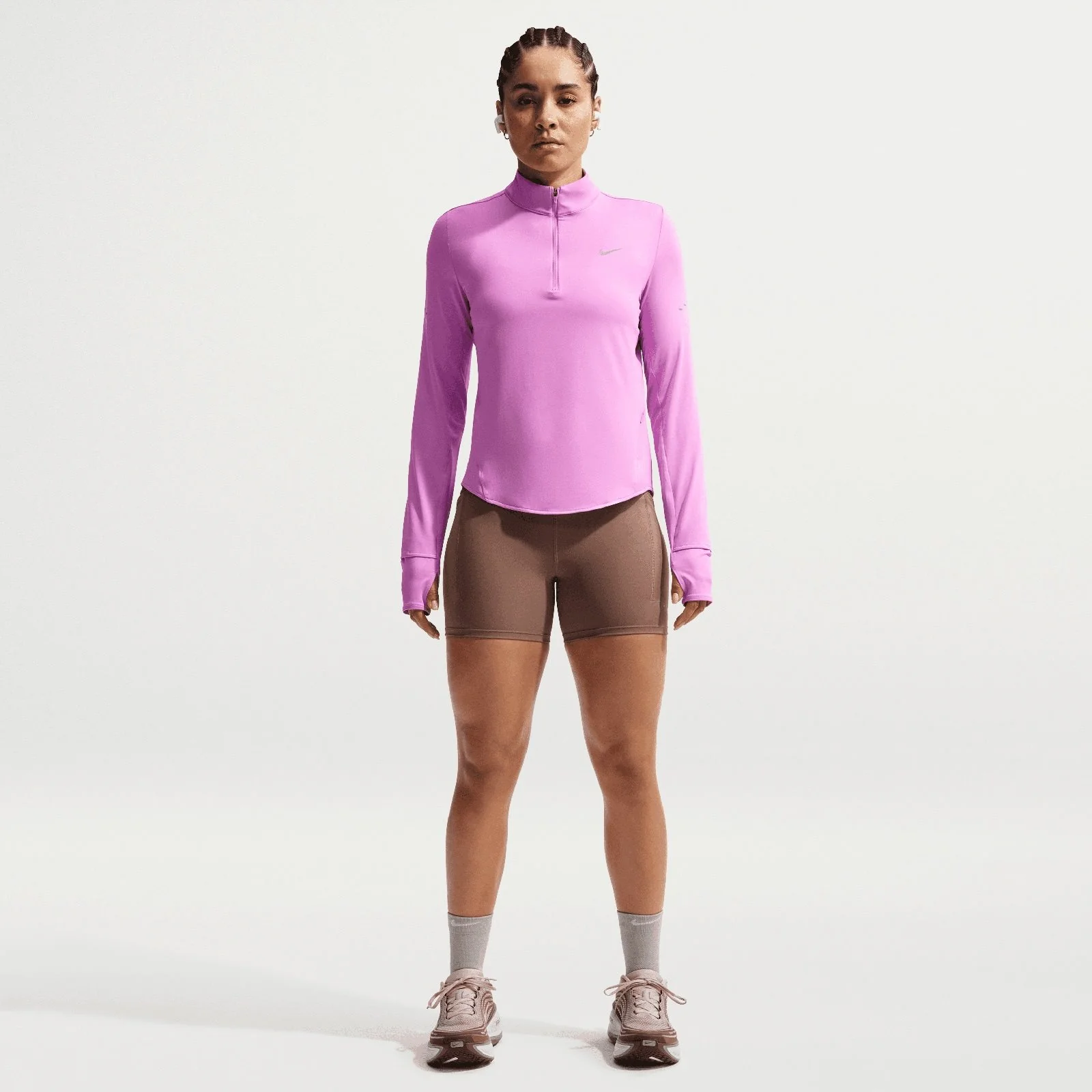 Nike Swift Womens Dri-FIT UV Half-Zip Running Top - Image 7