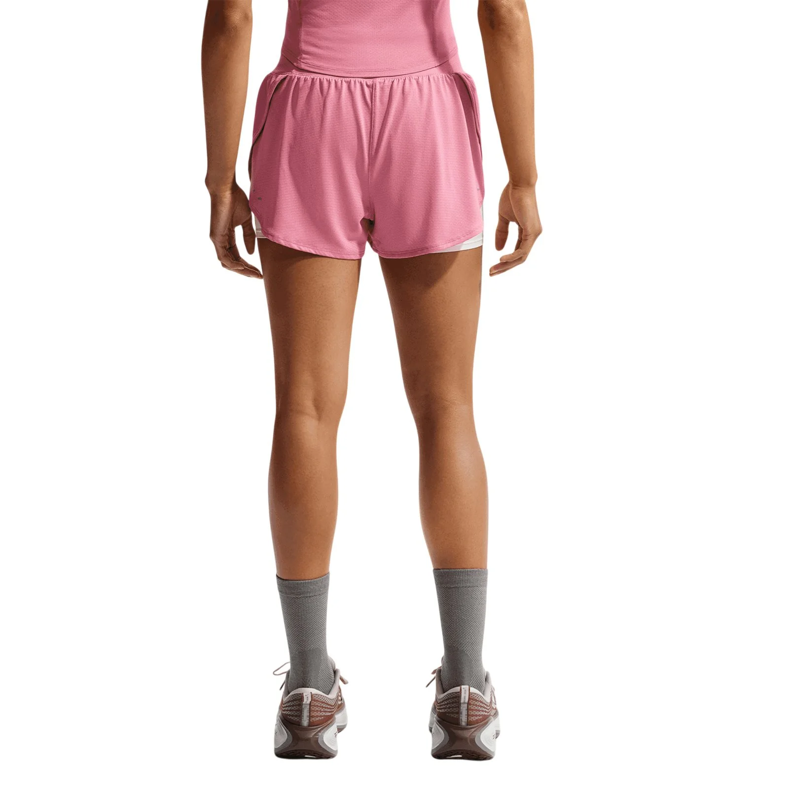Nike Tempo Flow Womens Dri-FIT Mesh 2-in-1 Running Shorts - Image 2