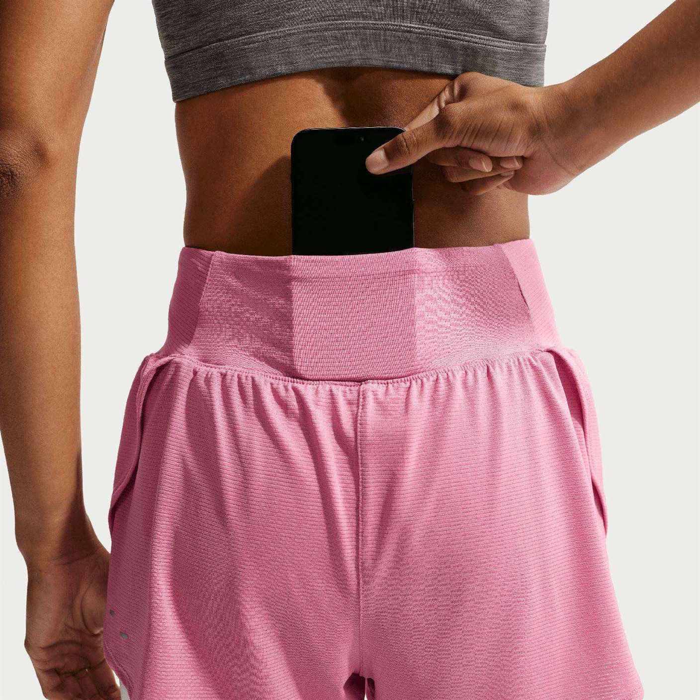 Nike Tempo Flow Womens Dri-FIT Mesh 2-in-1 Running Shorts - Image 5