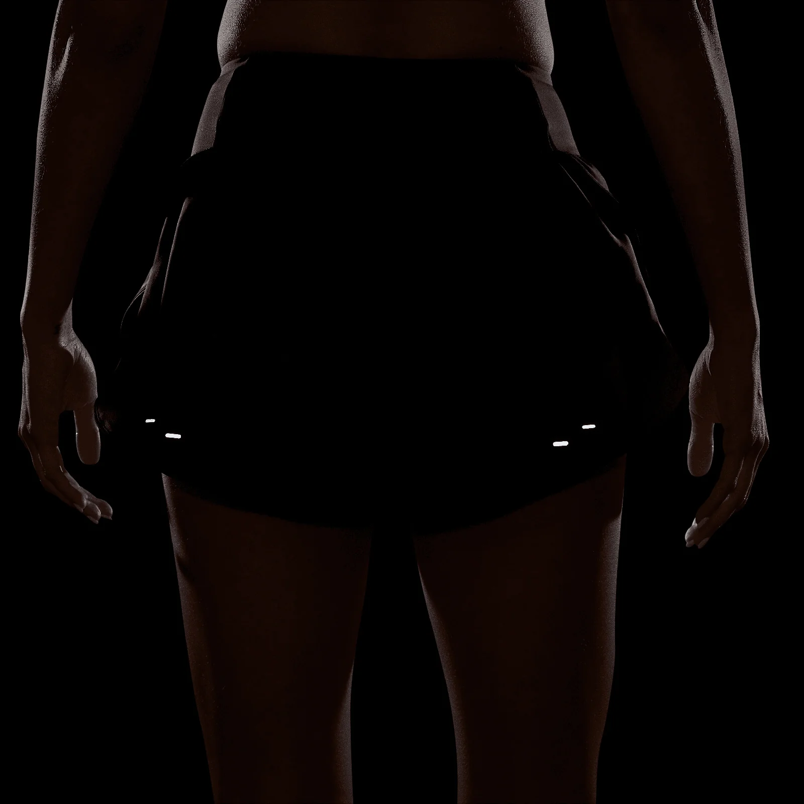 Nike Tempo Flow Swoosh Womens Dri-FIT Mid-Rise Brief-Lined Running Shorts - Image 8