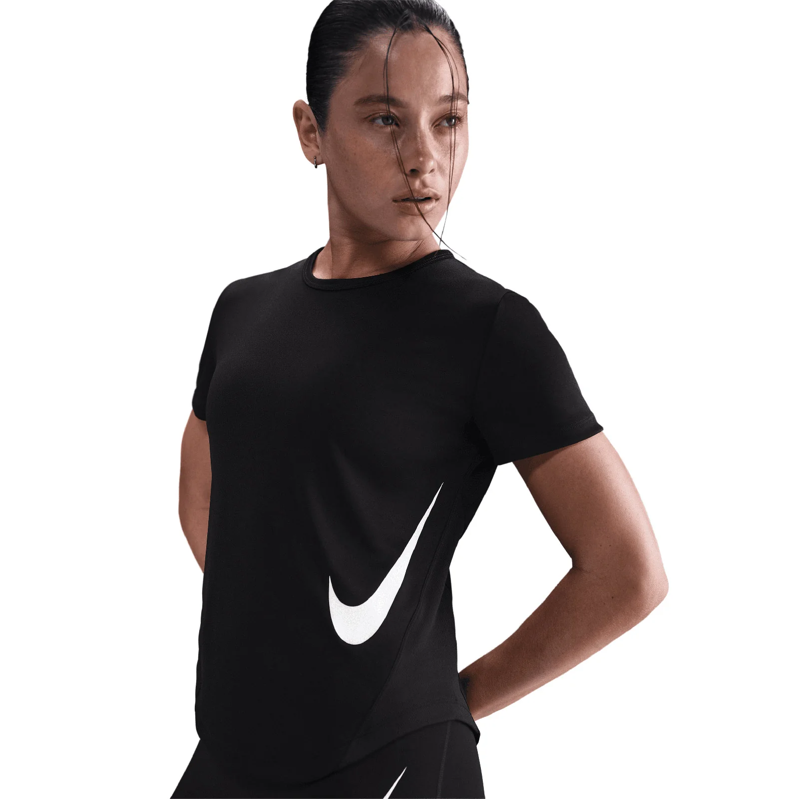 Nike Tempo Swoosh Run Womens Dri-FIT Short-Sleeve Running Top - Image 3