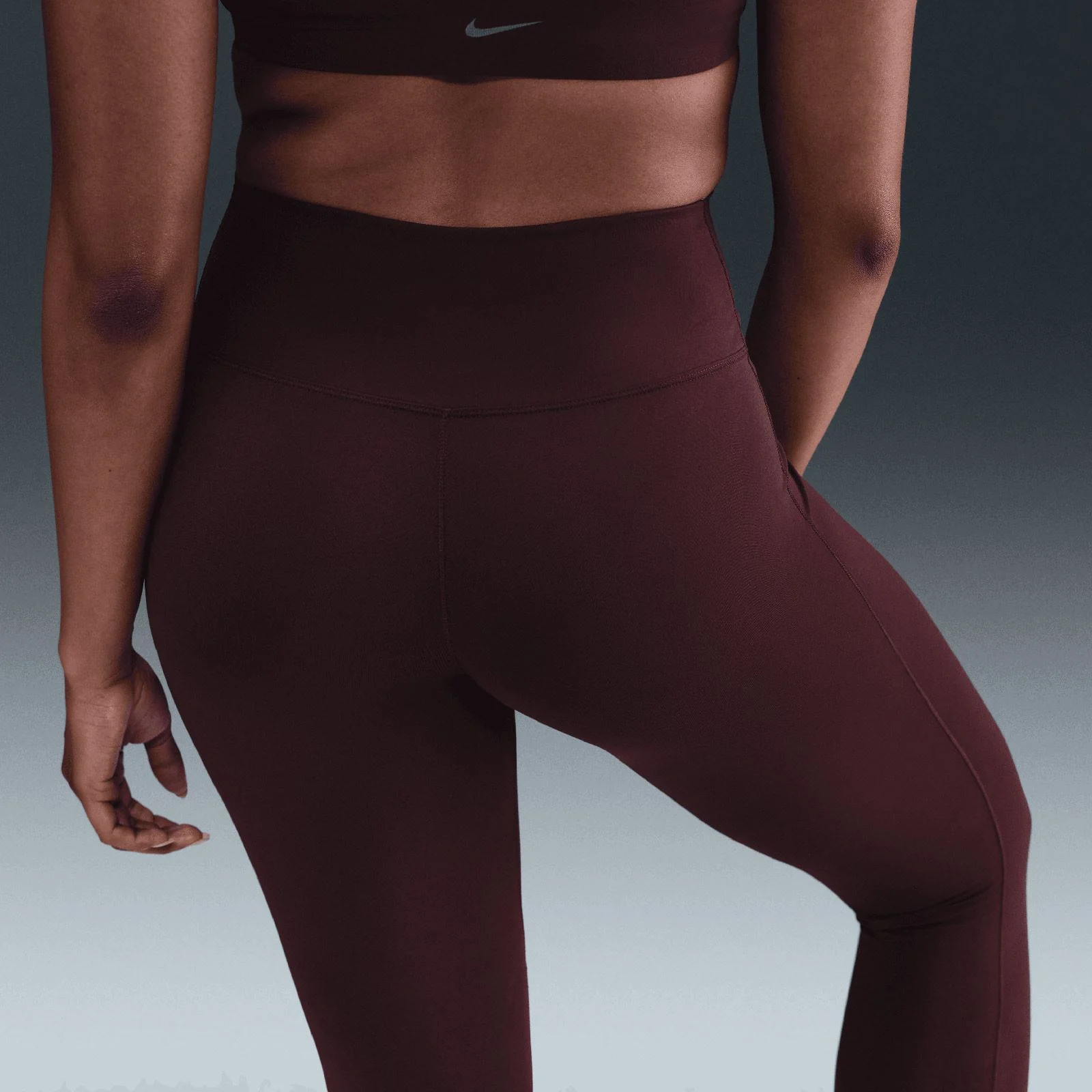 Nike One Seamless Front Womens High-Waisted Full-Length Leggings - Image 4