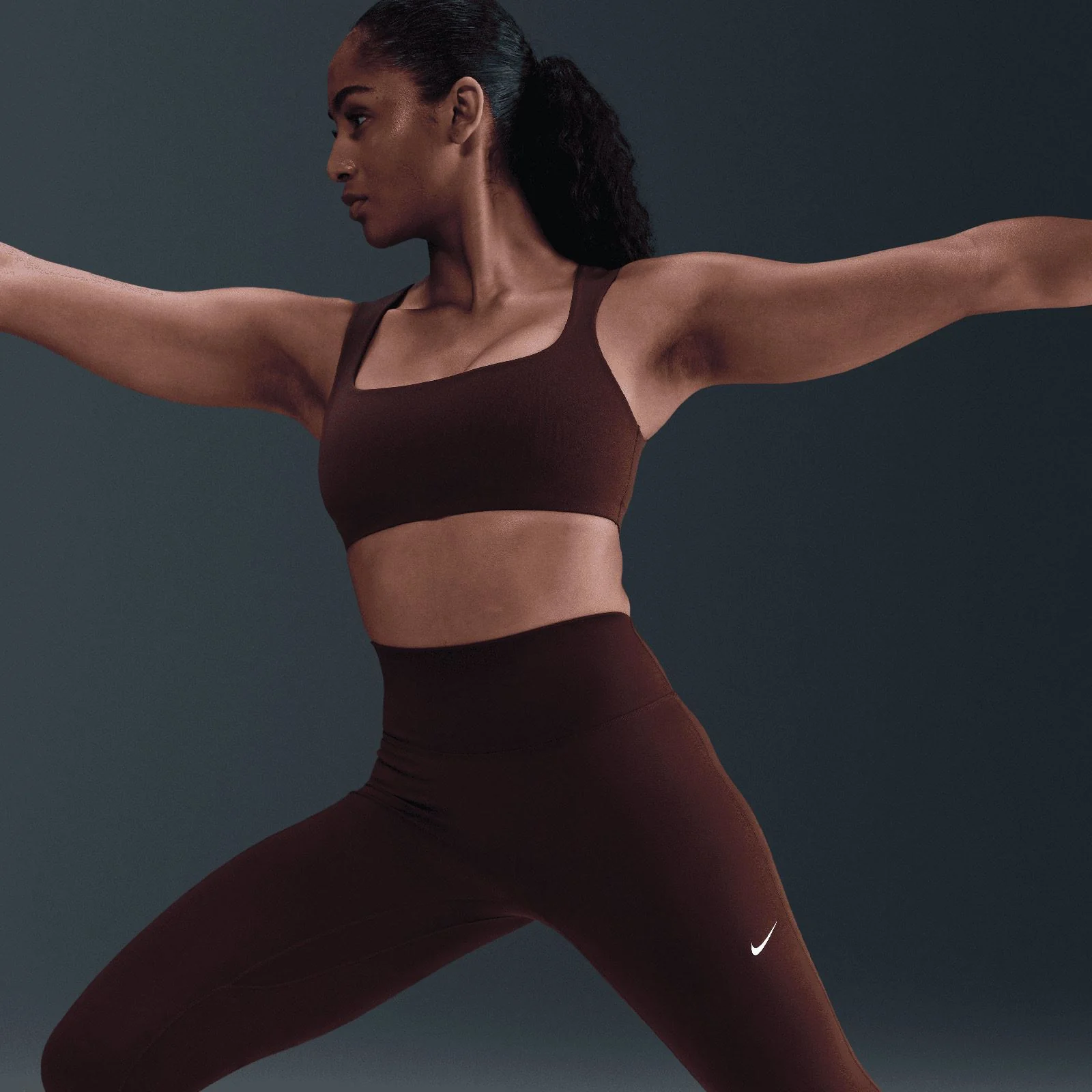 Nike One Seamless Front Womens High-Waisted Full-Length Leggings - Image 5