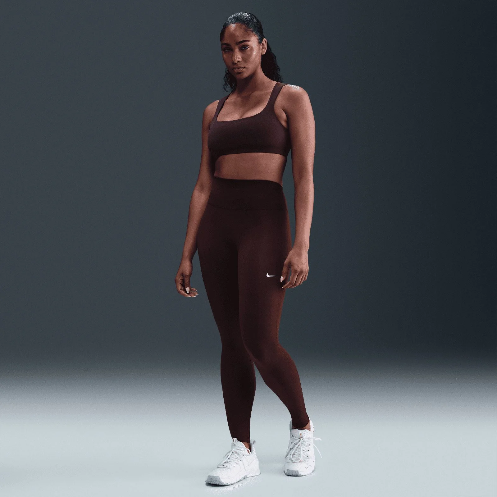 Nike One Seamless Front Womens High-Waisted Full-Length Leggings - Image 7