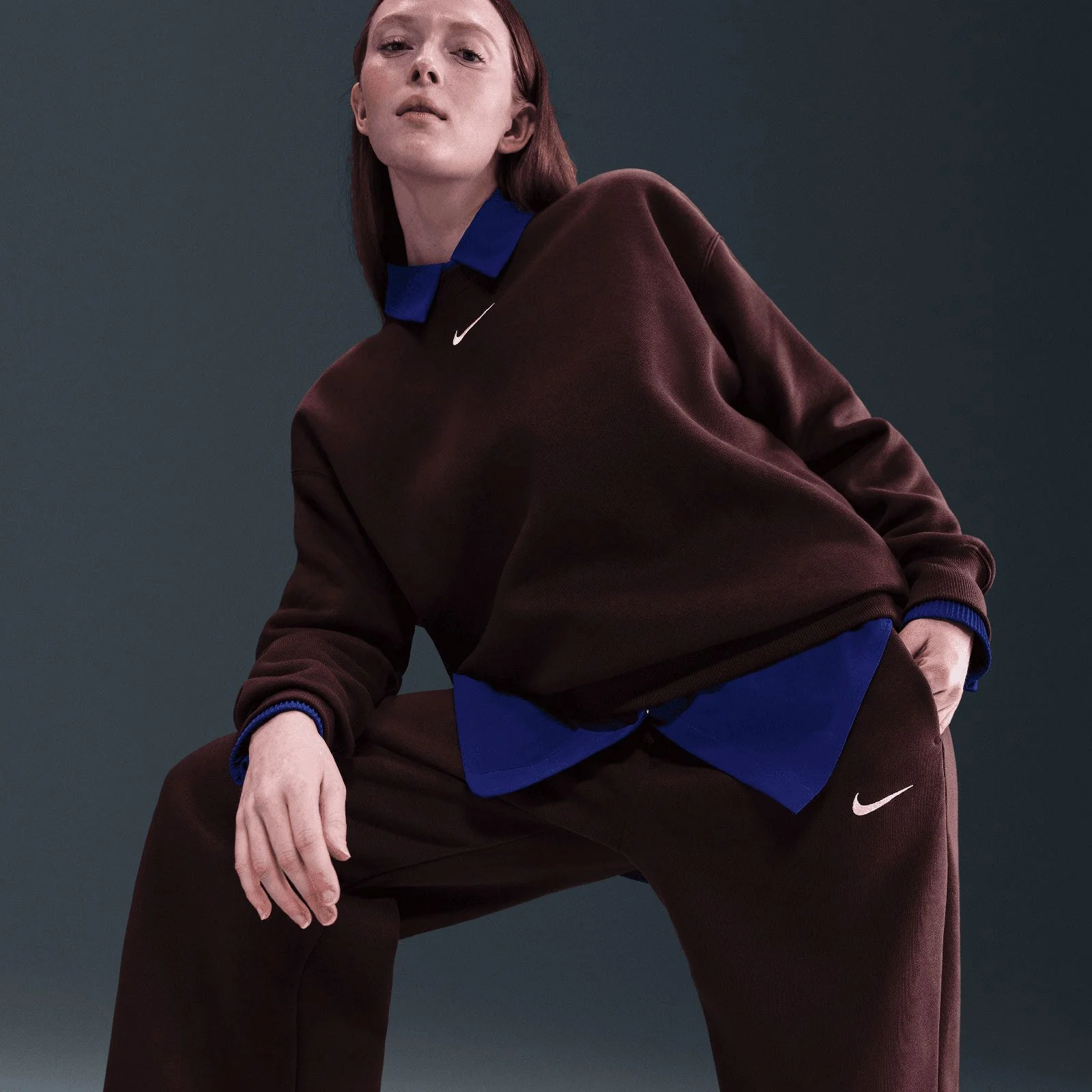 Nike Wmns NSW PHNX FLC HR PANT WD 2 Marn - Image 6