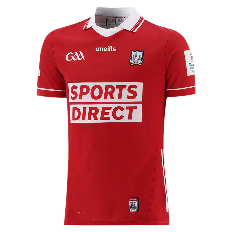 O'Neills Cork GAA 2025 Player Fit Mens Home Jersey