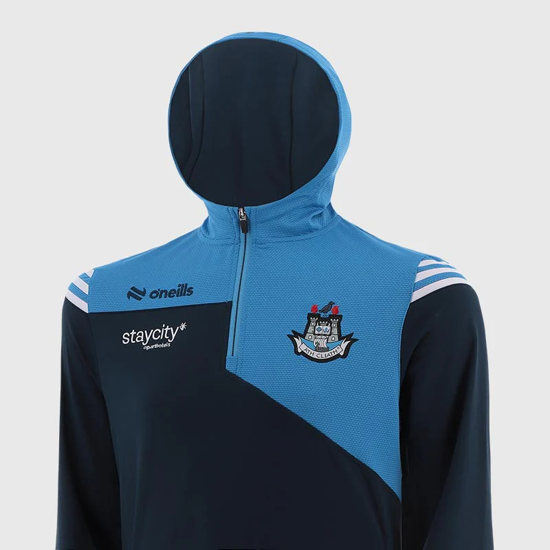 O'Neills Dublin GAA Joyce Brushed Half Zip Mens Hoodie - Image 3