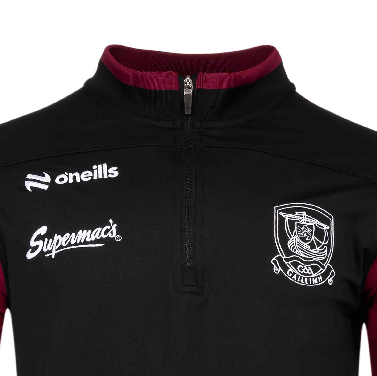 O'Neills Galway GAA Graham Brushed Kids Half Zip Top - Image 3