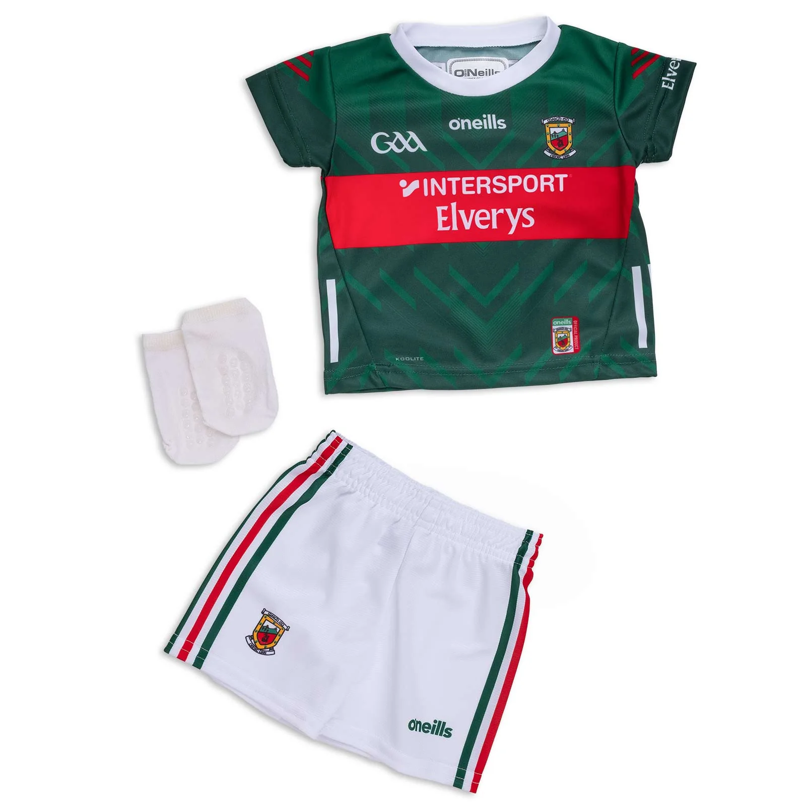 O'Neills Mayo GAA 25 Home Infant Kit Green