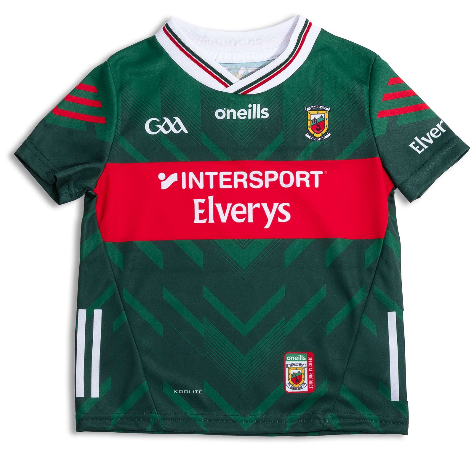 O'Neills Mayo GAA 2025 Home Kids Kit - Image 2