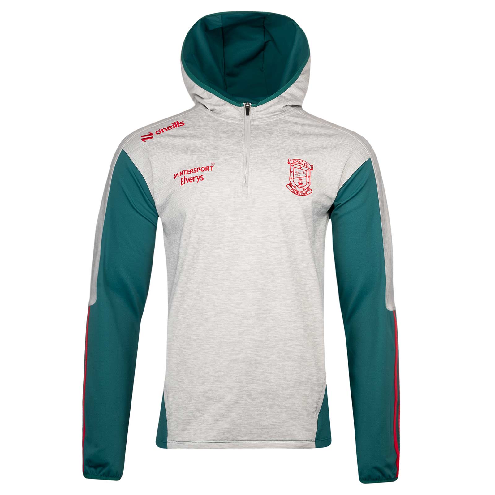 O'Neills Mayo GAA Graham Brushed Half Zip Mens Hoodie