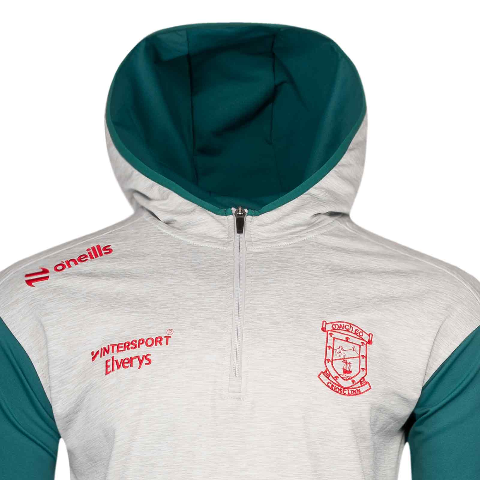 O'Neills Mayo GAA Graham Brushed Half Zip Mens Hoodie - Image 3