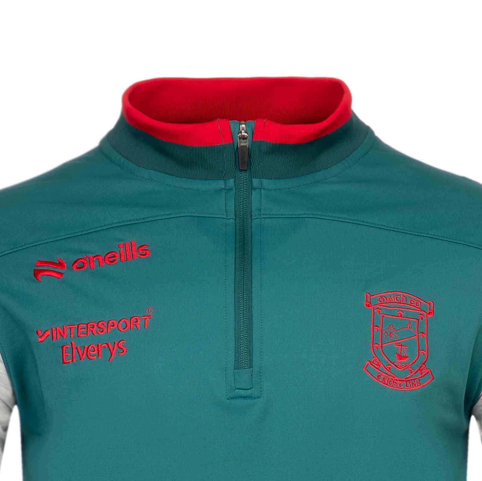 O'Neills Mayo GAA Graham Brushed Mens Half Zip Top - Image 3