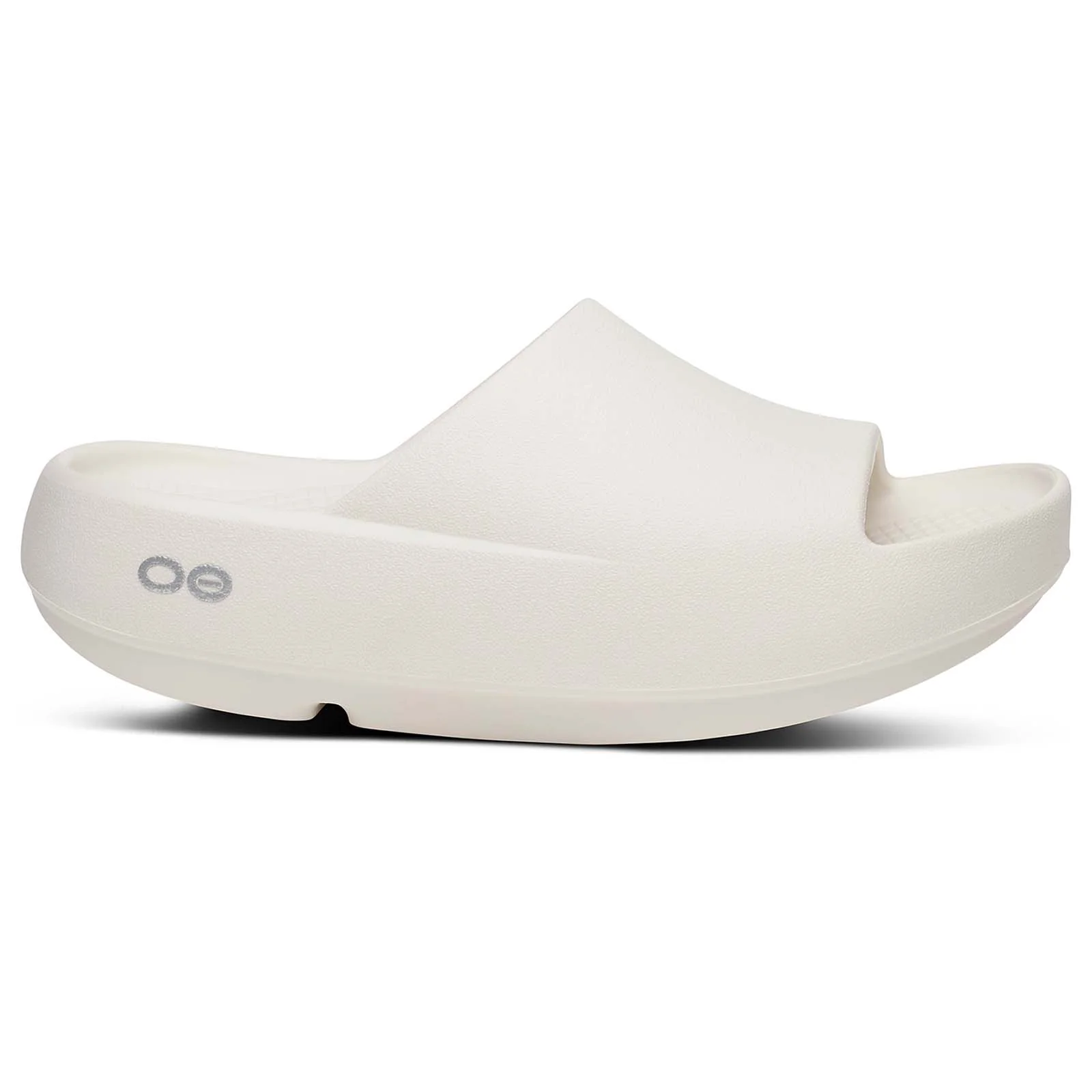 OOFOS OOahh PLUS Womens Chalk Slide Sandals