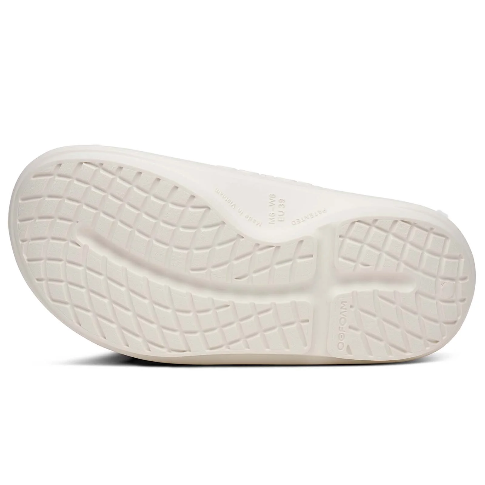 OOFOS OOahh PLUS Womens Chalk Slide Sandals - Image 4