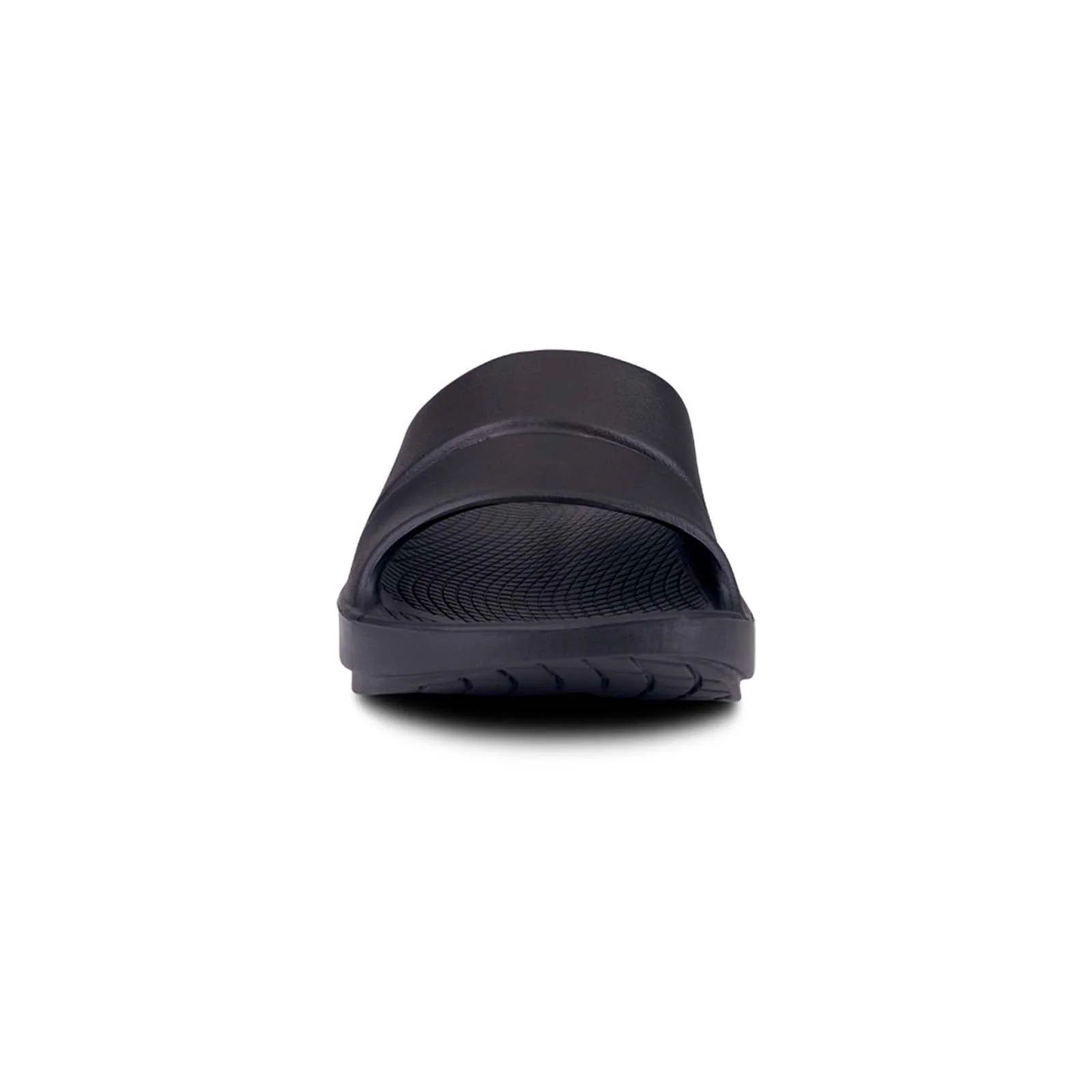 OOFOS OOahh Womens Black Slide Sandals - Image 5