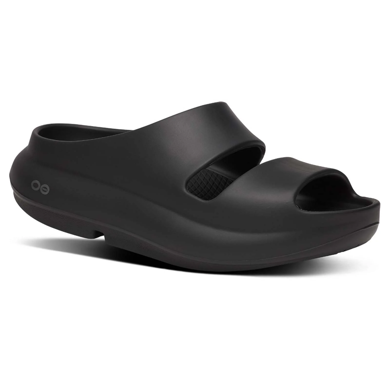OOFOS OOyea Womens Black Slide Sandals - Image 7