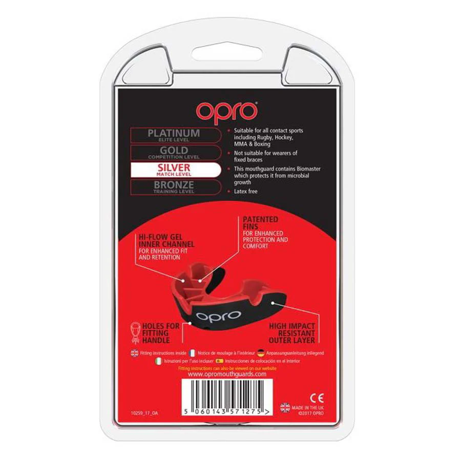 Opro Self-Fit Junior Mouthguard - Silver Level - Image 4