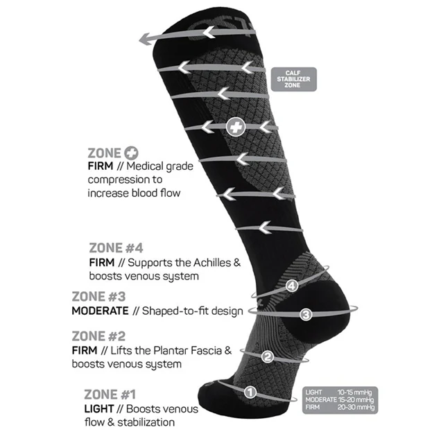OS1st Compression Bracing Socks Blk - Image 3