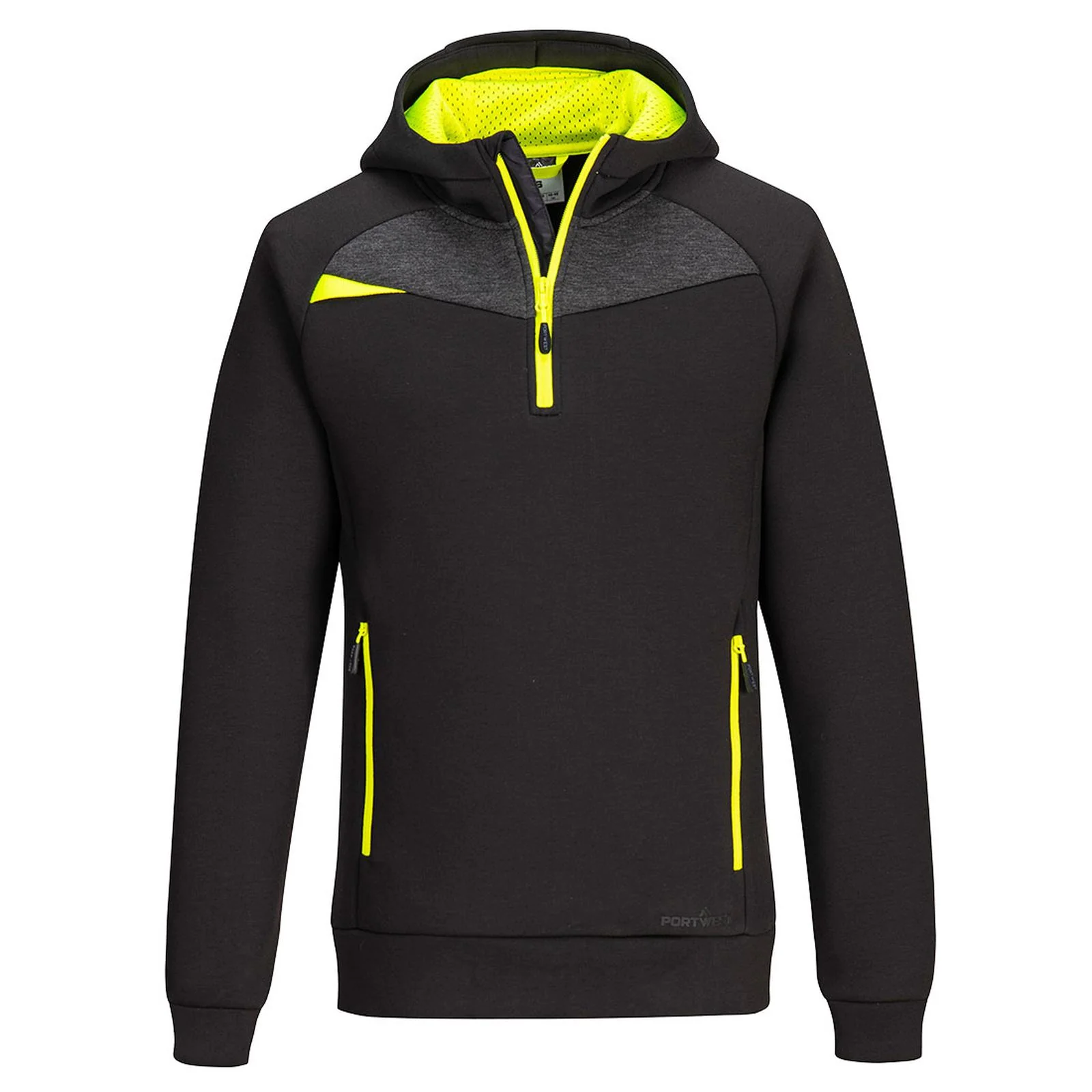 Portwest DX4 1/4 Zip Hoodie Black