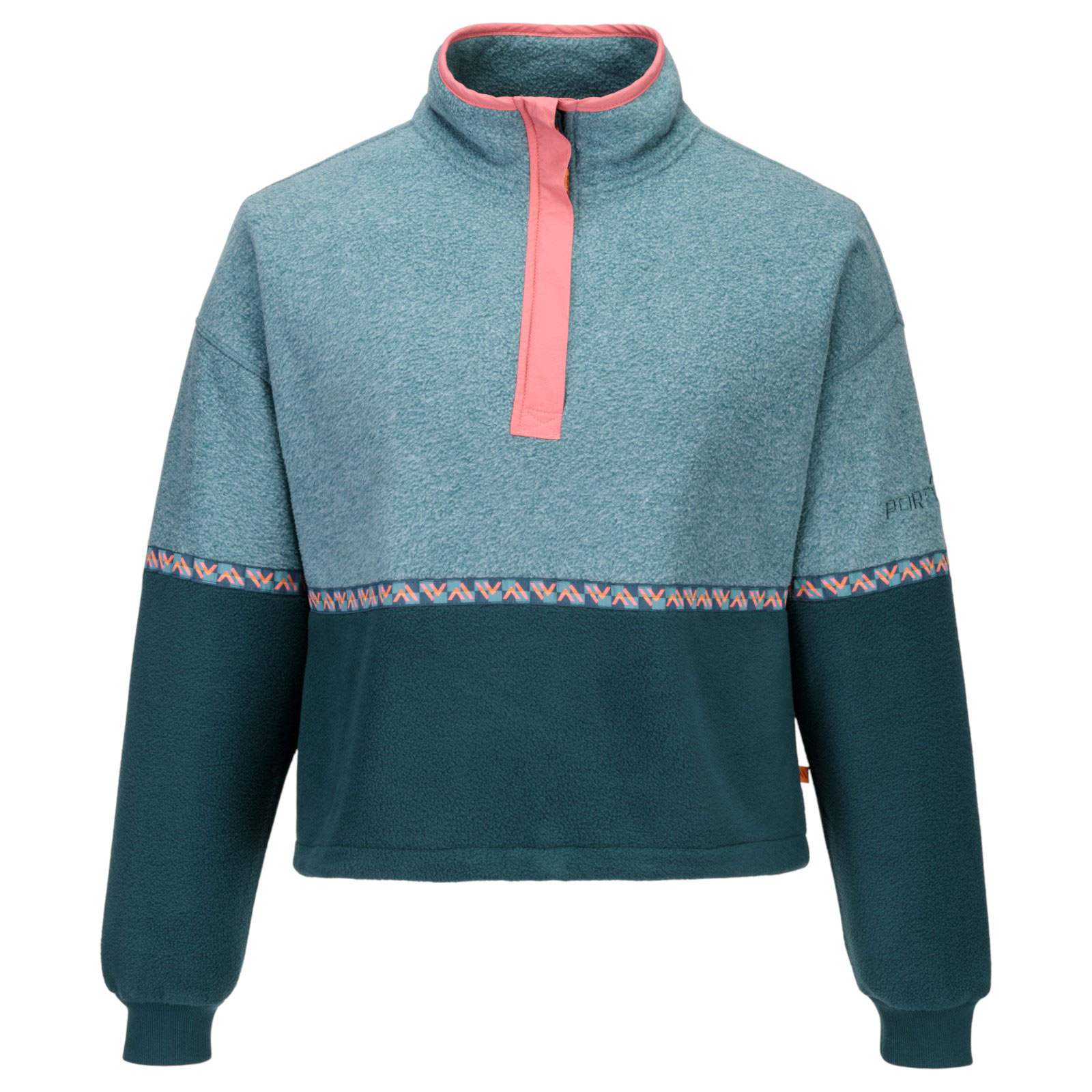 Portwest Fane Womens Half-Zip Cropped Fleece - Image 3