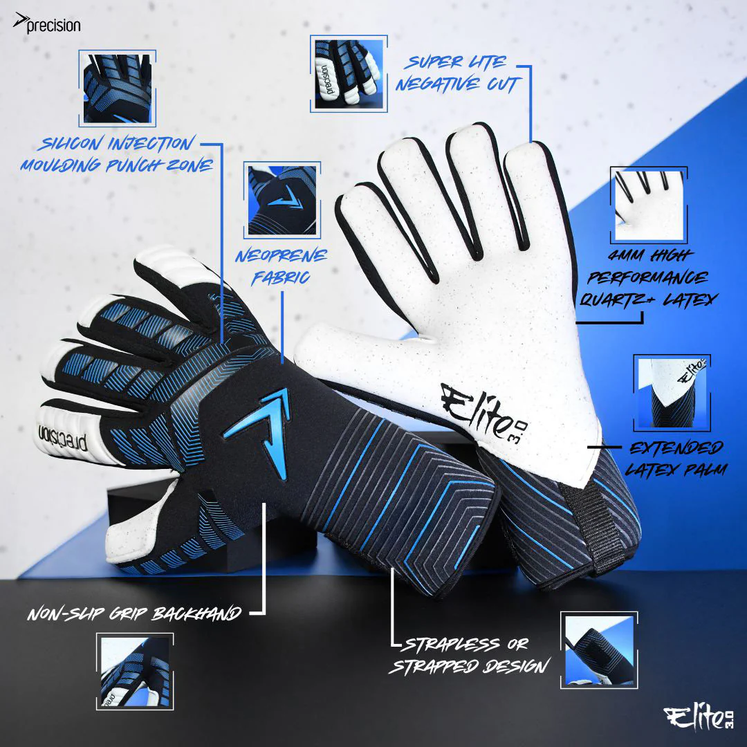 Precision Elite 3.0 Quartz Goalkeeper Gloves - Image 12